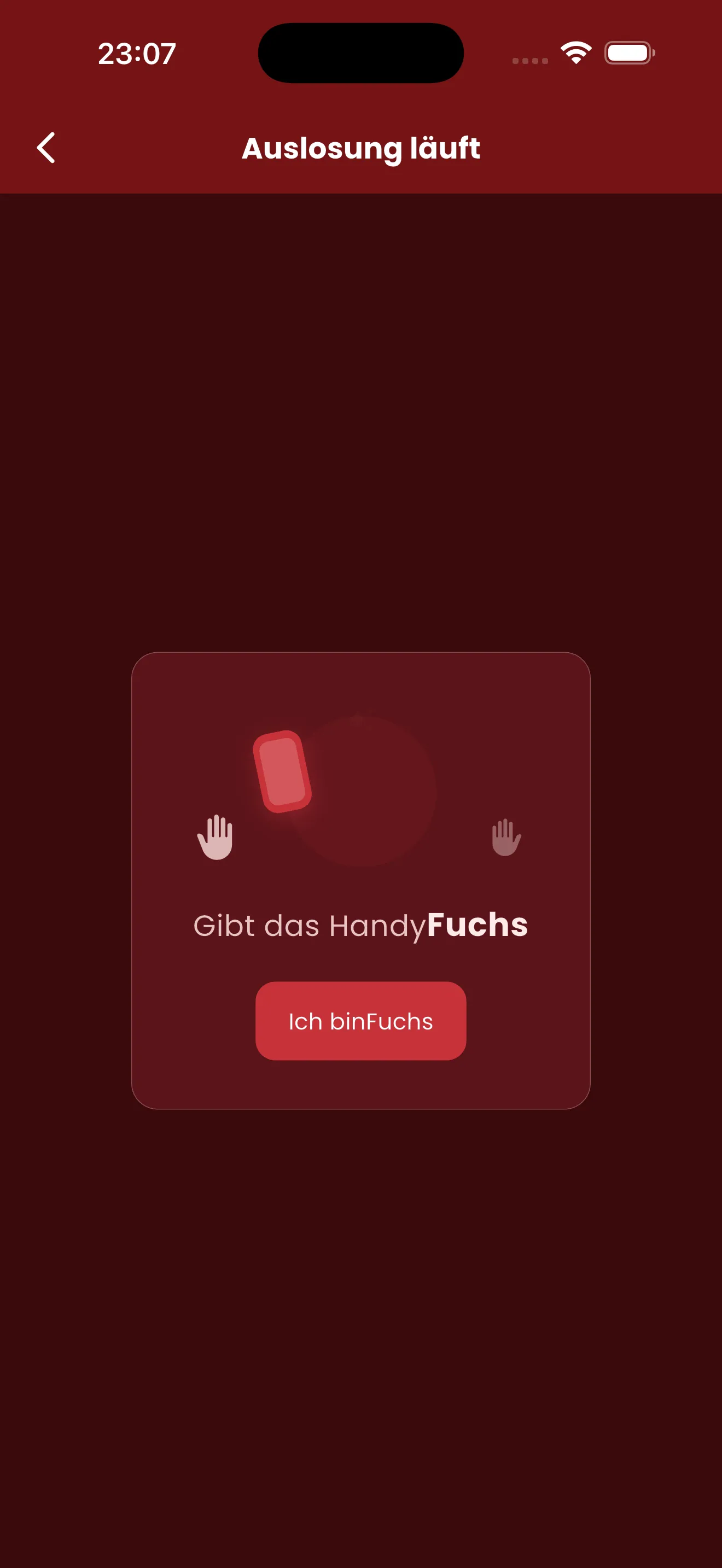 Wichtelrad Auslosung: Handy wird an den nächsten Teilnehmer weitergegeben